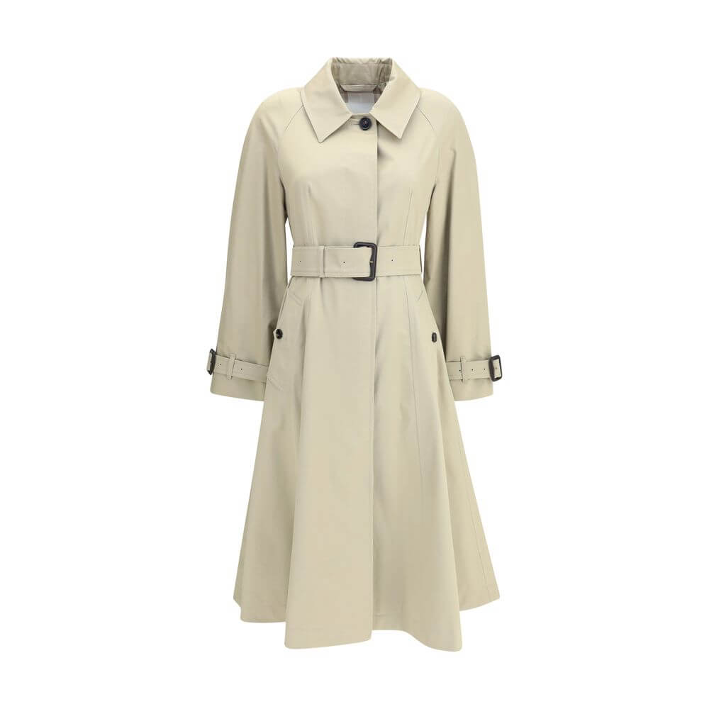 Burberry Ellingham fit-and-flare long gabardine Trench Coat - Urban Luxe Boutique